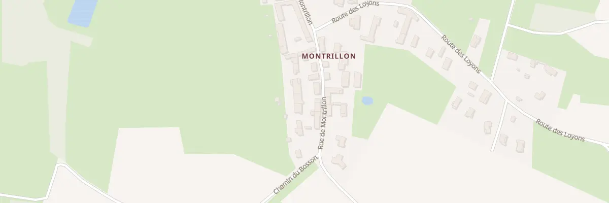 Plan du 268 Rue de Montrillon à Boz