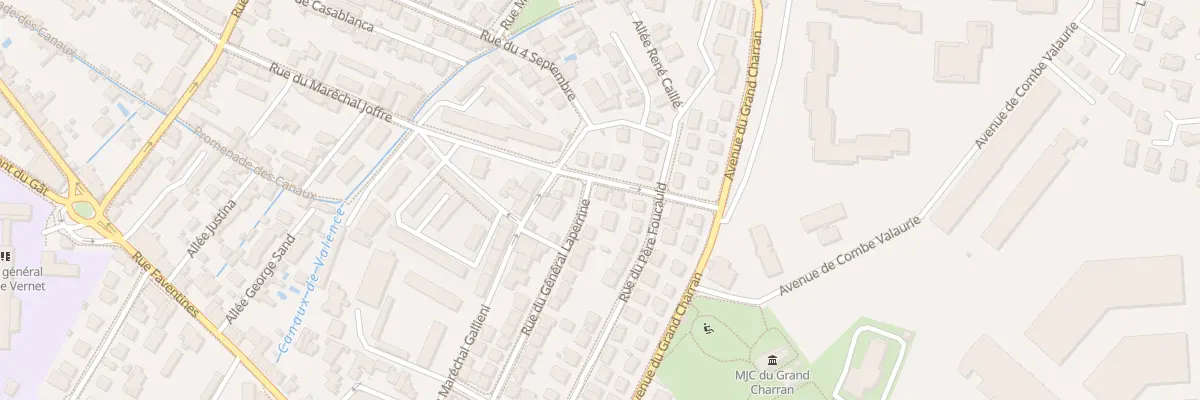 Plan du 1 Rue du Général Laperrine à Valence