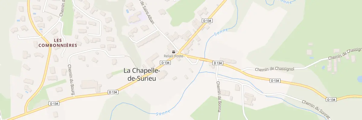 Plan du 2 Rte de Bellegarde à La Chapelle-de-Surieu