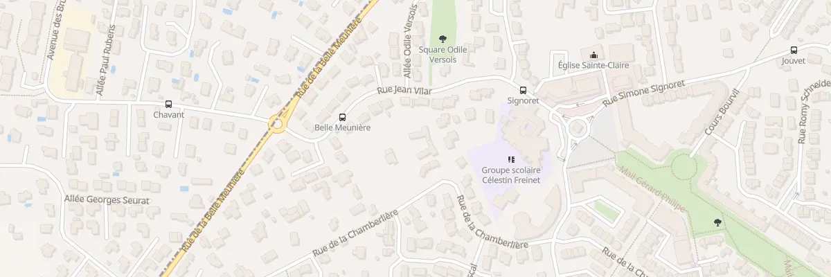 Plan du 61 Rue de la Chamberlière à Valence