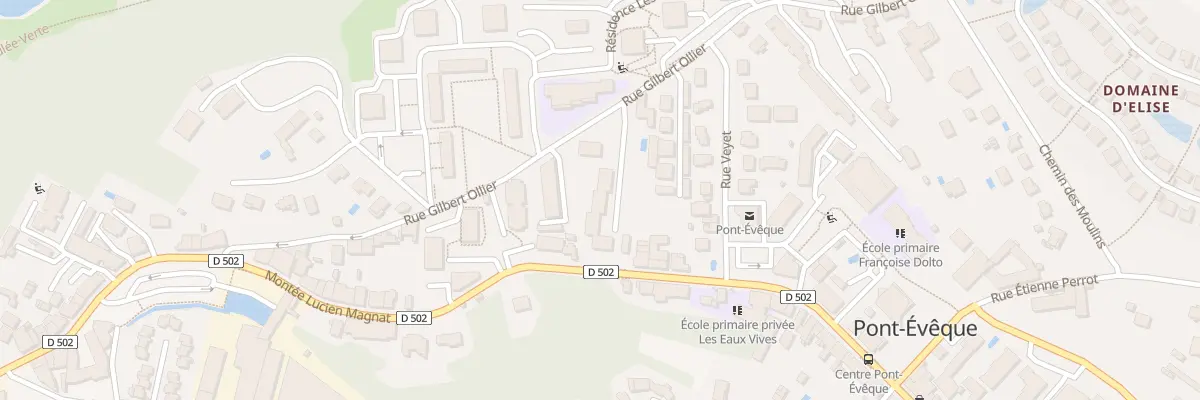 Plan du 30 Rue Gilbert Ollier à Pont-Évêque