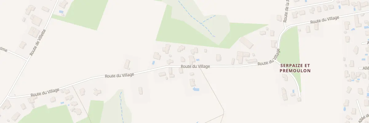 Plan du 920 Rte du Village à Serpaize