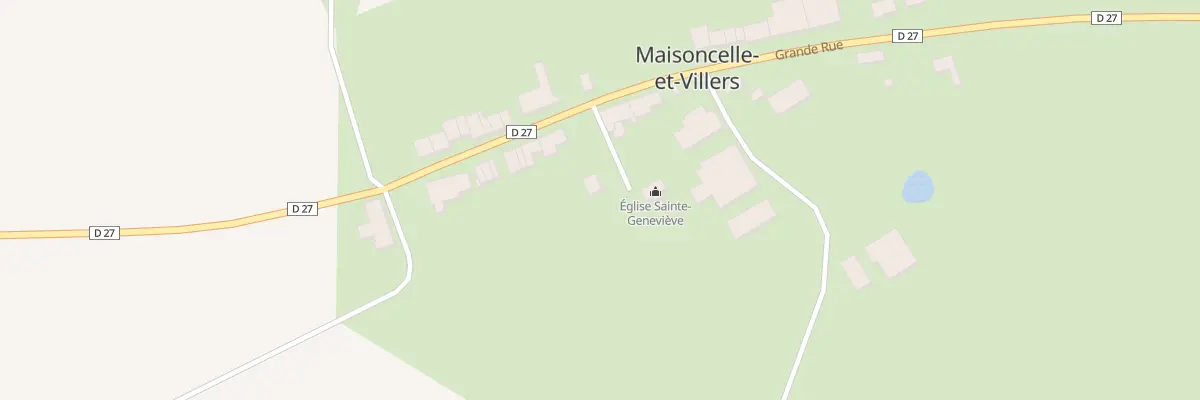 Plan du 2 Rue Sainte-geneviève à Maisoncelle-et-Villers