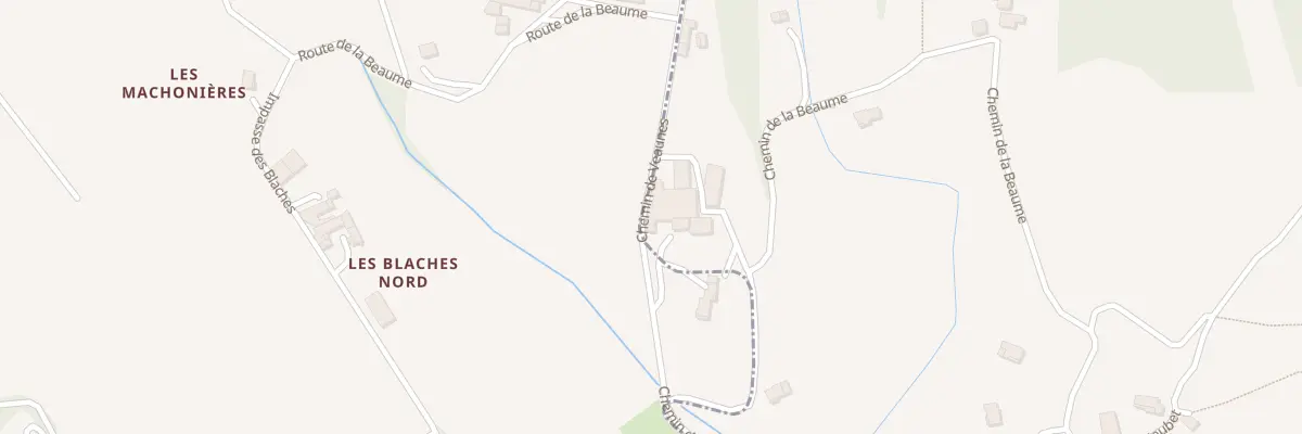 Plan du 5227 La Beaume à Chanos-Curson