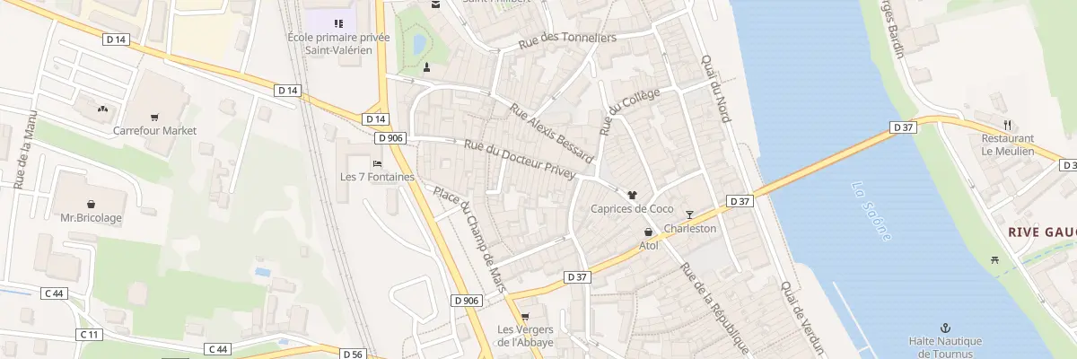 Plan du 34 Rue Docteur Privey à Tournus
