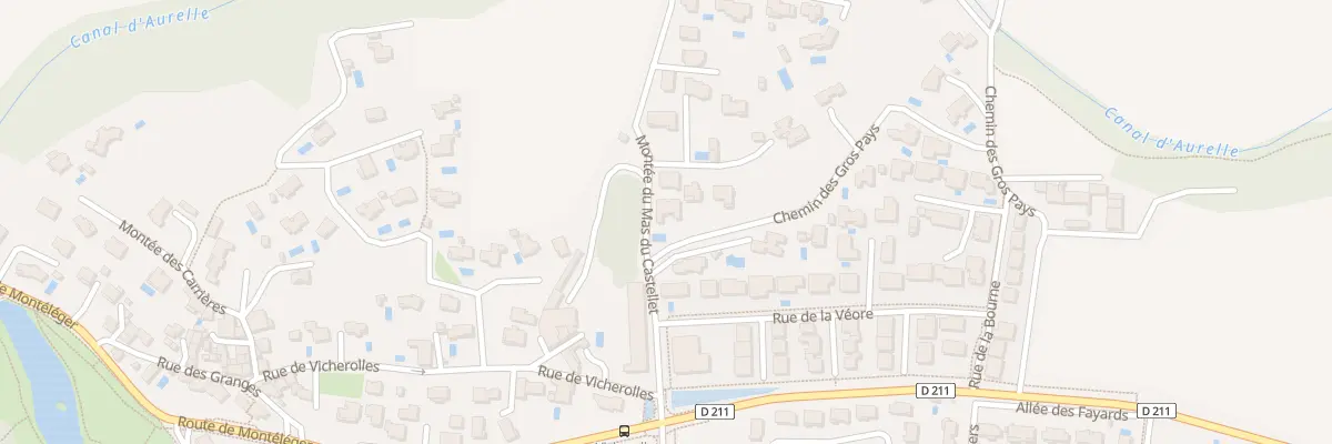 Plan du 2B Montée du Mas du Castellet à Beauvallon