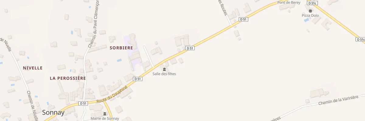 Plan du 995 Rte du Dauphiné à Sonnay