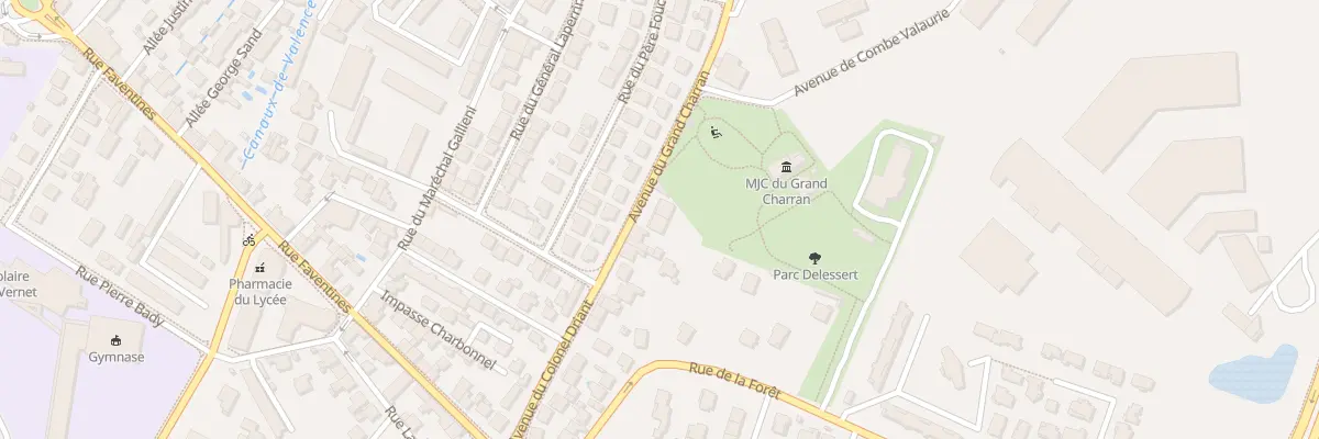 Plan du 69B Av du Grand Charran à Valence