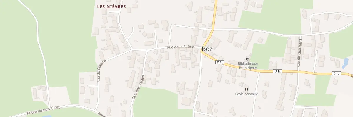 Plan du 89A Rue de la Saône à Boz