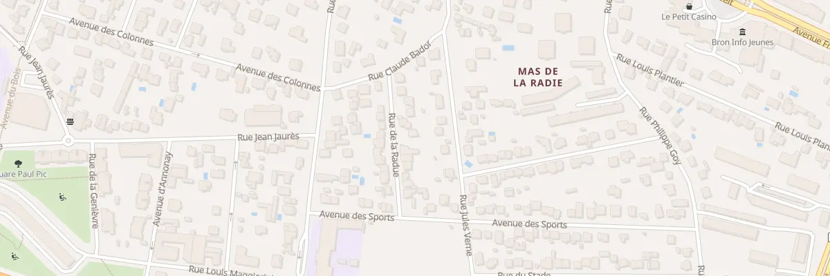 Plan du 11 Rue de la Radue à Bron