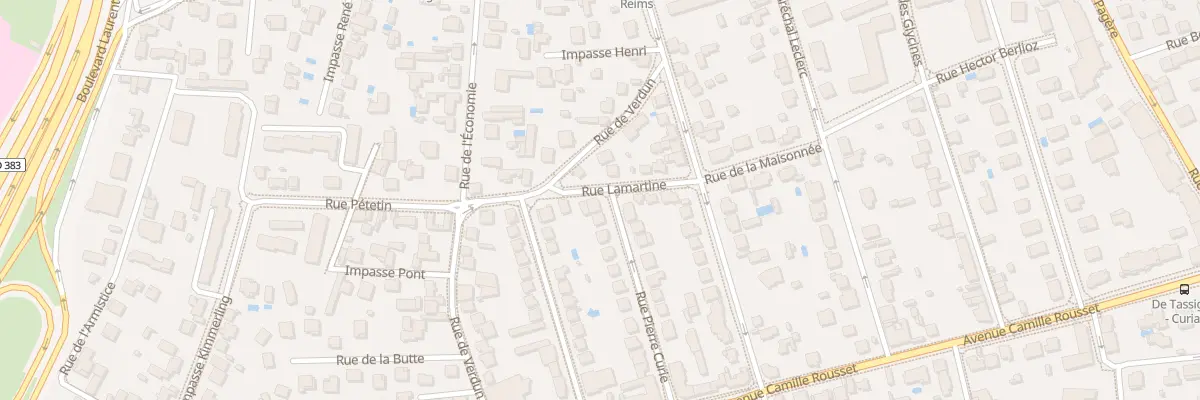 Plan du 27 Rue Pierre Curie à Bron