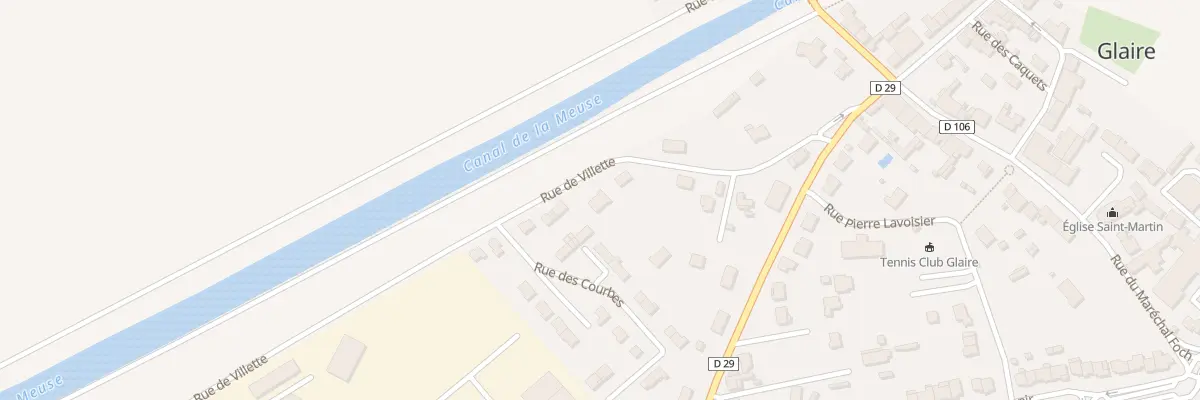 Plan du 5292 Rue de Villette à Glaire