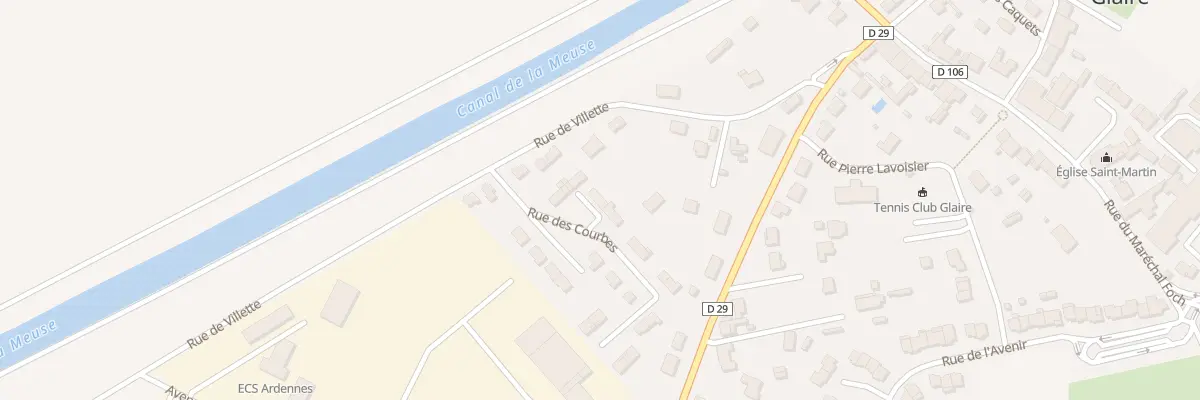 Plan du 3 Rue des Courbes à Glaire