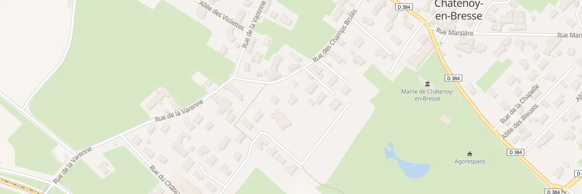 Plan du 15 Rue des Champs Brulés à Châtenoy-en-Bresse