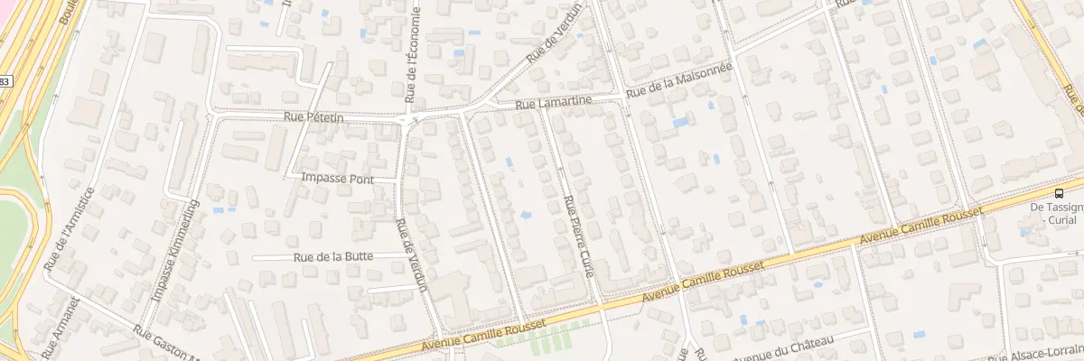 Plan du 19 Rue Pierre Curie à Bron