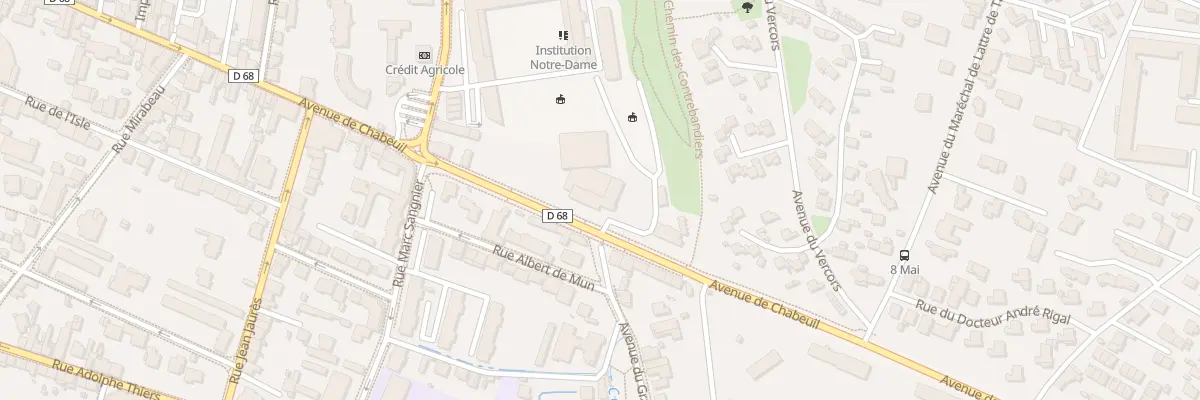 Plan du 185 Av de Chabeuil à Valence