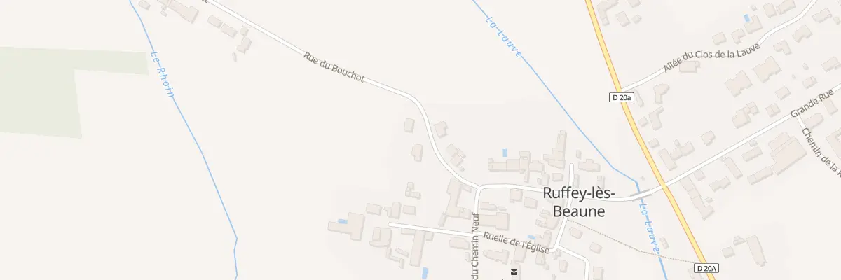Plan du 1 Rue du Bouchot à Ruffey-lès-Beaune