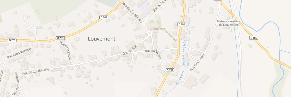 Plan du 3 Rue du Moulin à Louvemont