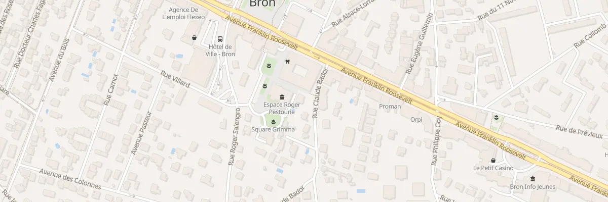 Plan du 8 Rue Claude Bador à Bron