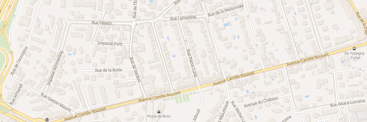 Plan du 11 Rue Pierre Curie à Bron
