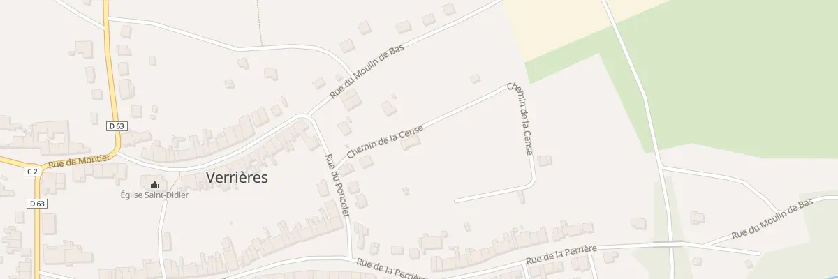 Plan du 10 Che de la Sense à Verrières