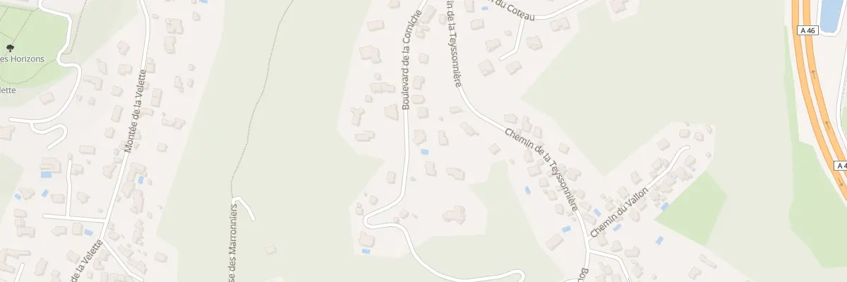 Plan du 680 Bd de la Corniche à Rillieux-la-Pape
