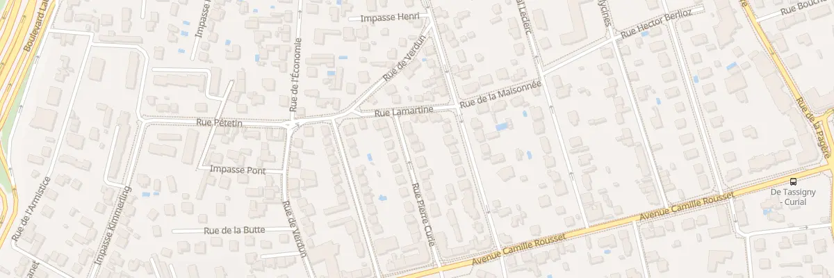 Plan du 26 Rue Pierre Curie à Bron
