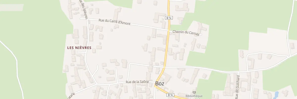 Plan du 95 Rte de l’Etang à Boz