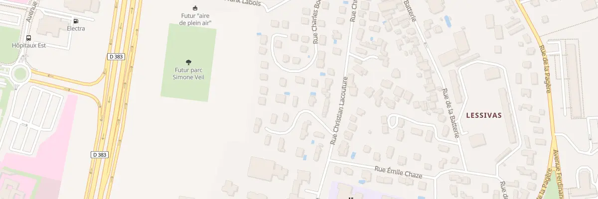 Plan du 6 Rue du Vallon à Bron