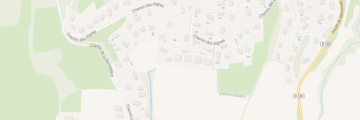 Plan du 497A Che des Vignes à Villette-de-Vienne