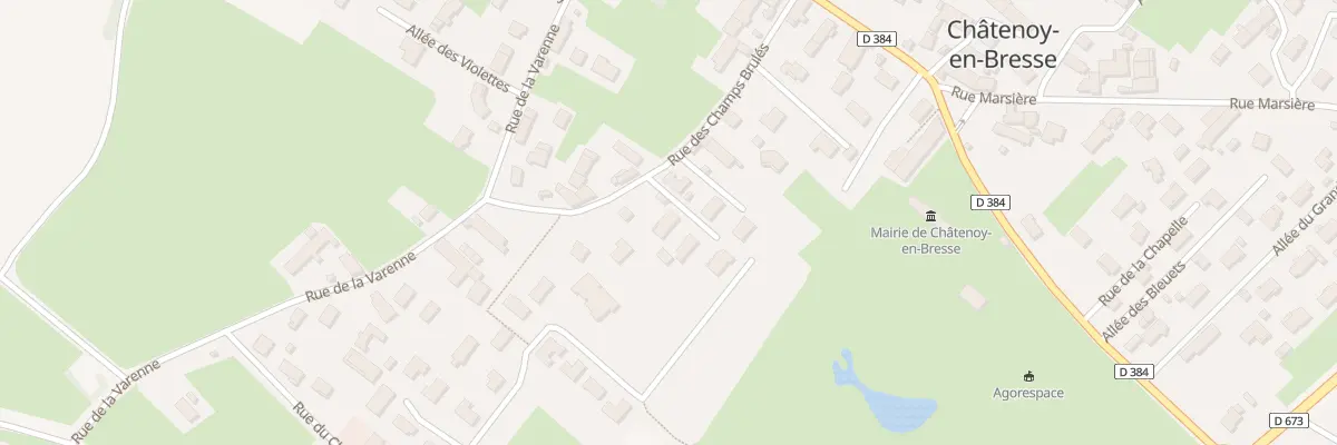 Plan du 11 Rue des Champs Brulés à Châtenoy-en-Bresse