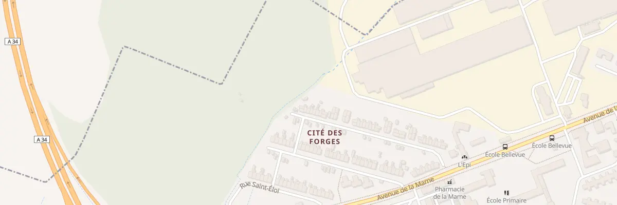 Plan du 48 Rue Paul Labbé à Sedan