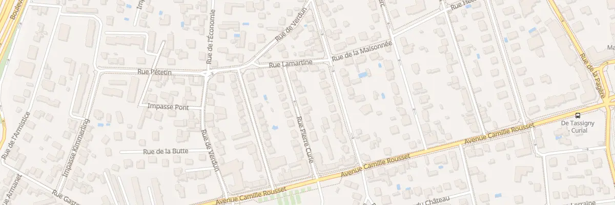 Plan du 20 Rue Pierre Curie à Bron
