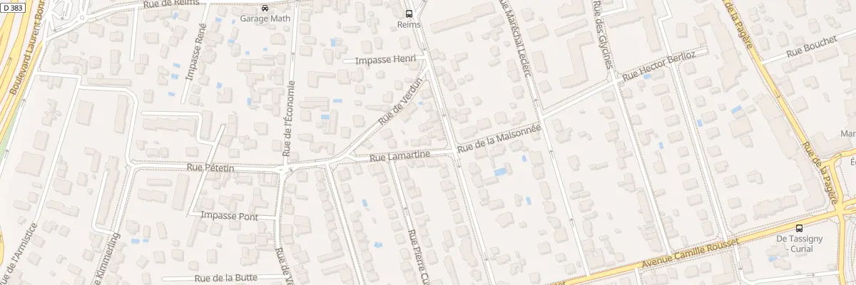 Plan du 4 Rue Lamartine à Bron