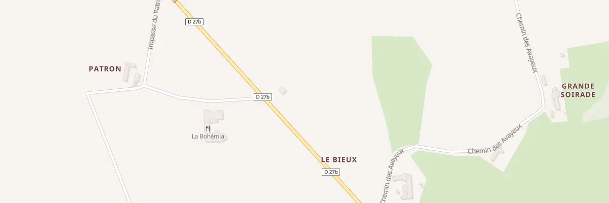 Plan du 5299 Le Bieux à Saint-Trivier-sur-Moignans