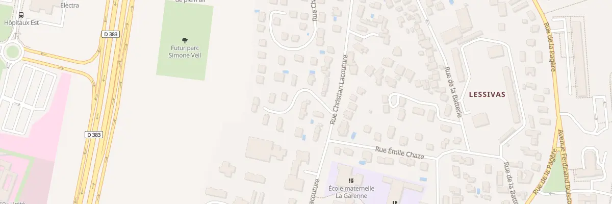Plan du 5 Rue du Vallon à Bron