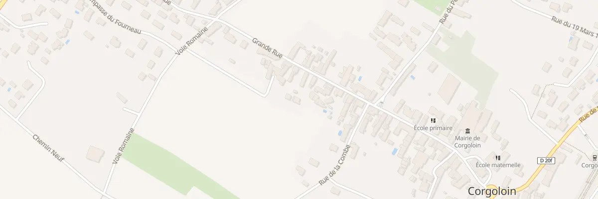 Plan du 61 Gr Grande Rue à Corgoloin