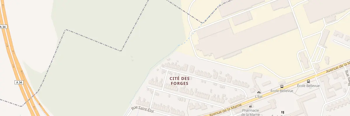 Plan du 46 Rue Paul Labbé à Sedan