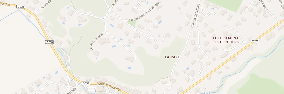 Plan du 5403 Rue des Hauts de Collonge à Jardin