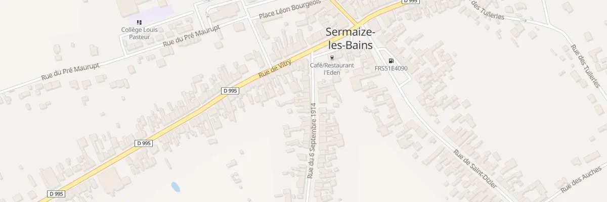 Plan du 14 Rue du Six Septembre 1914 à Sermaize-les-Bains