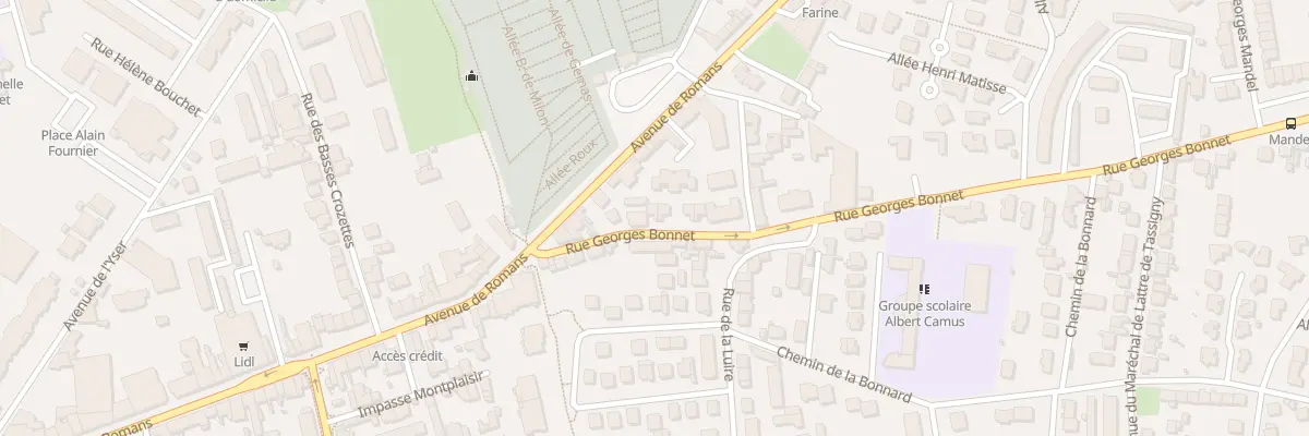 Plan du 9 Rue Georges Bonnet à Valence