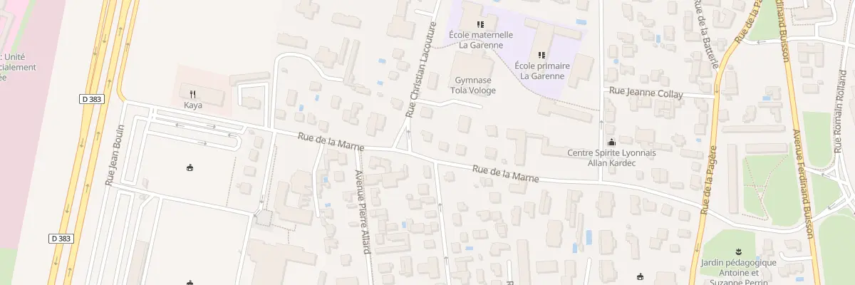 Plan du 39 Rue de la Marne à Bron