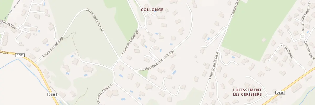 Plan du 5225 Rue des Hauts de Collonge à Jardin