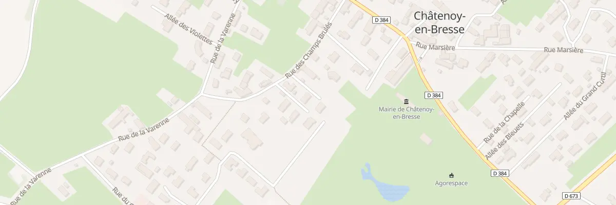 Plan du 9A Rue des Champs Brulés à Châtenoy-en-Bresse