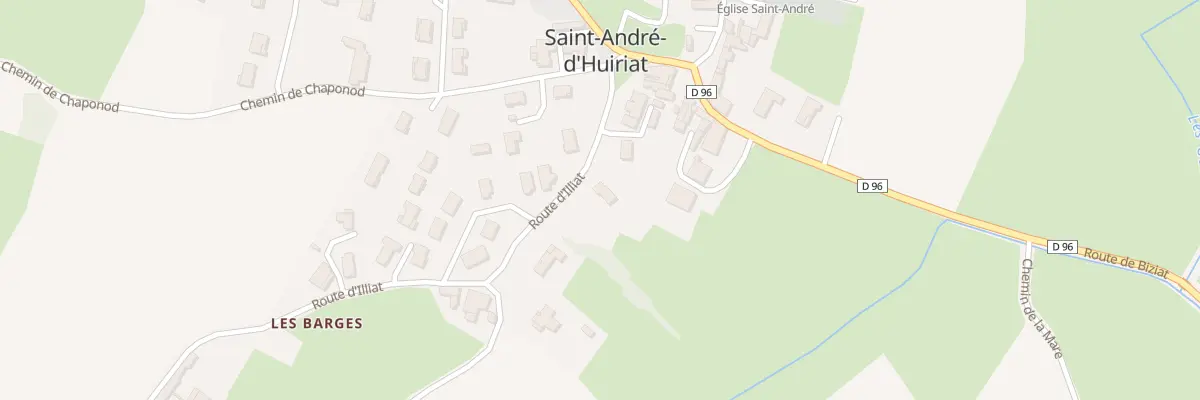 Plan du 111 Rte d’Illiat à Saint-André-d’Huiriat