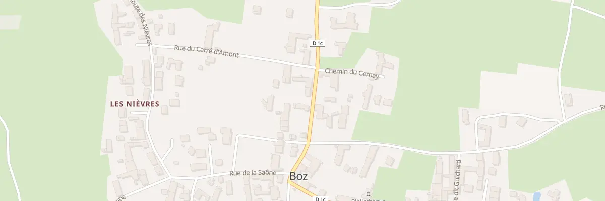 Plan du 97 Rte de l’Etang à Boz