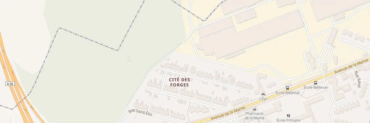 Plan du 40 Rue Paul Labbé à Sedan