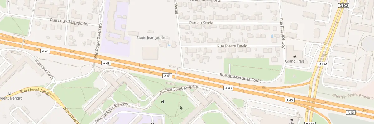 Plan du 37 Rue Jules Verne à Bron