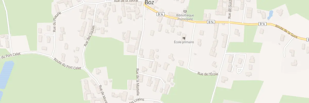 Plan du 127 Rue de la Mortelle à Boz