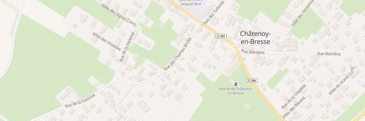 Plan du 5 Rue des Champs Brulés à Châtenoy-en-Bresse